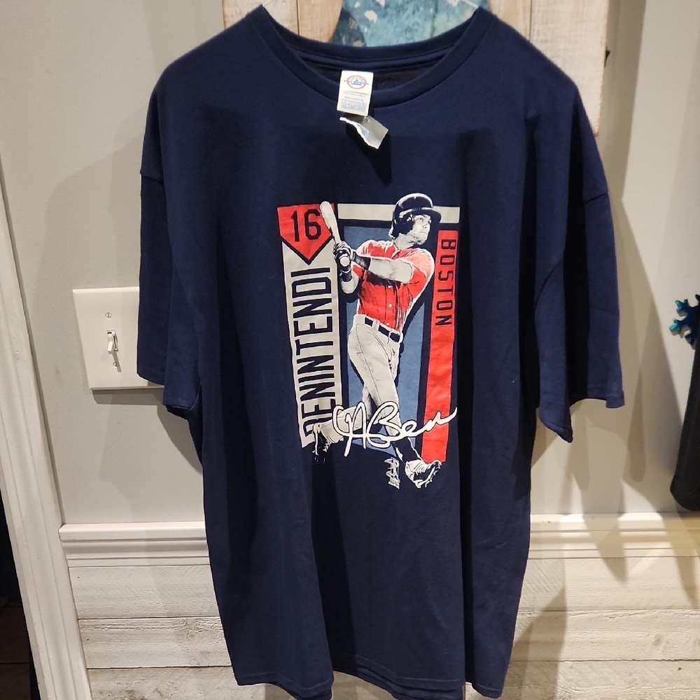 NWT Delta Boston Redsox Baseball #16 Benintendi Men's Sz 2XL Graphic Tee